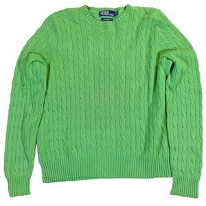 Iconic Polo Ralph Lauren Cashmere Crew Neck Sweater- Large